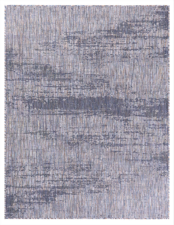 Navy Blue Distressed Quick Dry Indoor Outdoor Rug