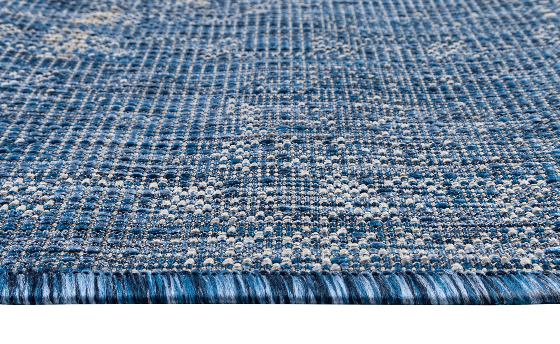 Quick Dry Durable Indoor Outdoor Rug for Patio and Deck Easy to Clean Transitional Blue