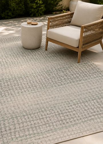 Sage Linen Beige Outdoor Rug - Erbanica