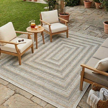 Quick Dry Indoor Outdoor Rug for Patio Backyard Deck Balcony Terrace Garden Pool Side Summer Extra Durable UV Protected Easy to Clean - Erbanica