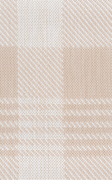 Silver Beige Checks Quick Dry Indoor Outdoor Rug