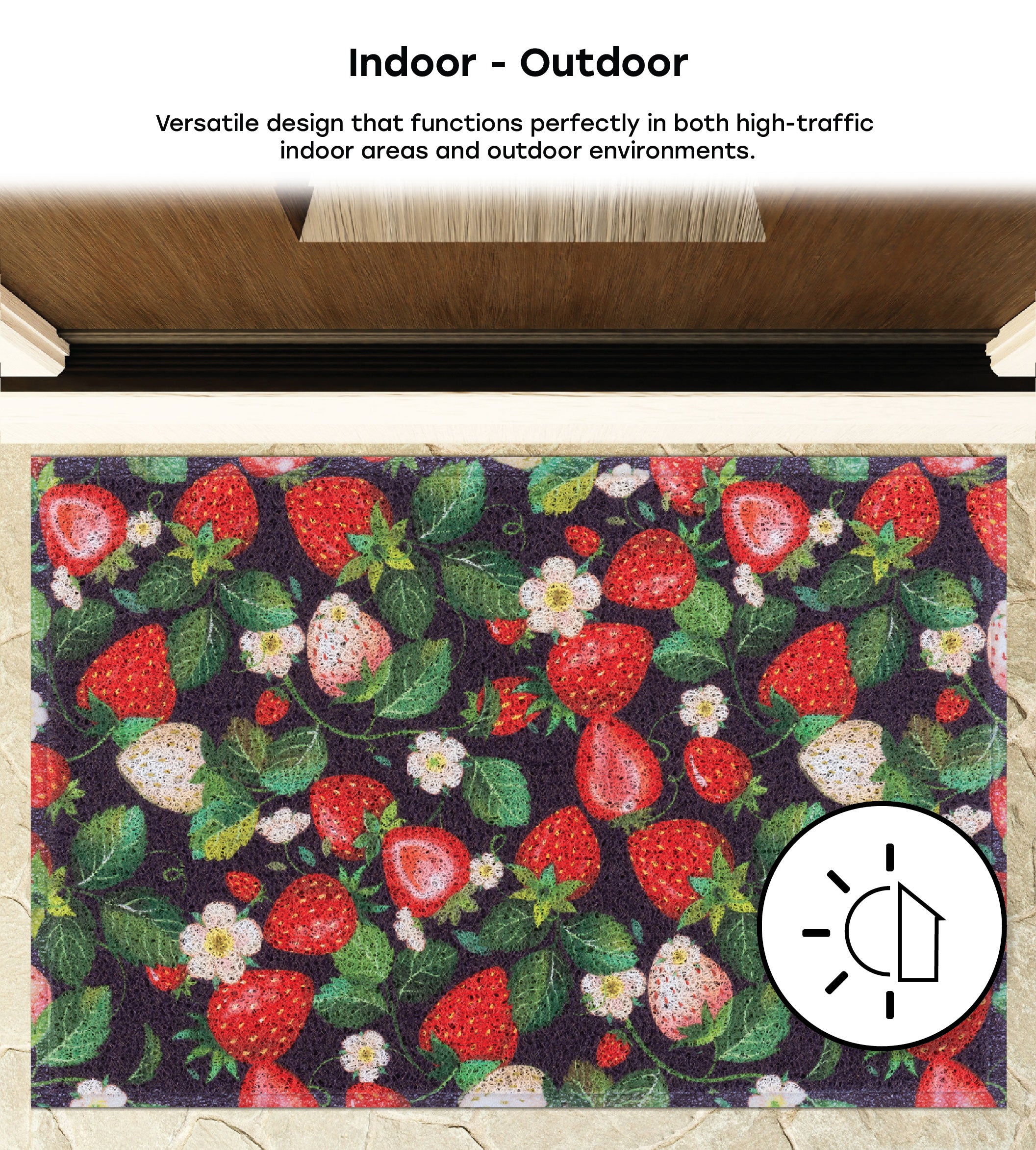 Matologie Very Berry Easy Clean Indoor-Outdoor Door Mat