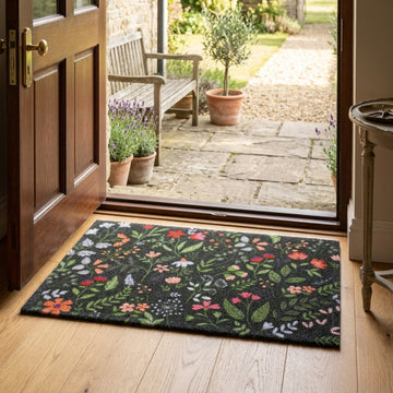 Matologie Gothic Floral Easy Clean Indoor-Outdoor Door Mat - Erbanica