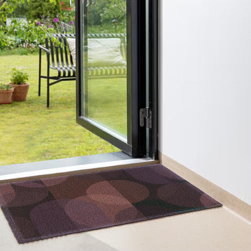 Matologie Dark Sienna Bokeh Easy Clean Indoor-Outdoor Door Mat