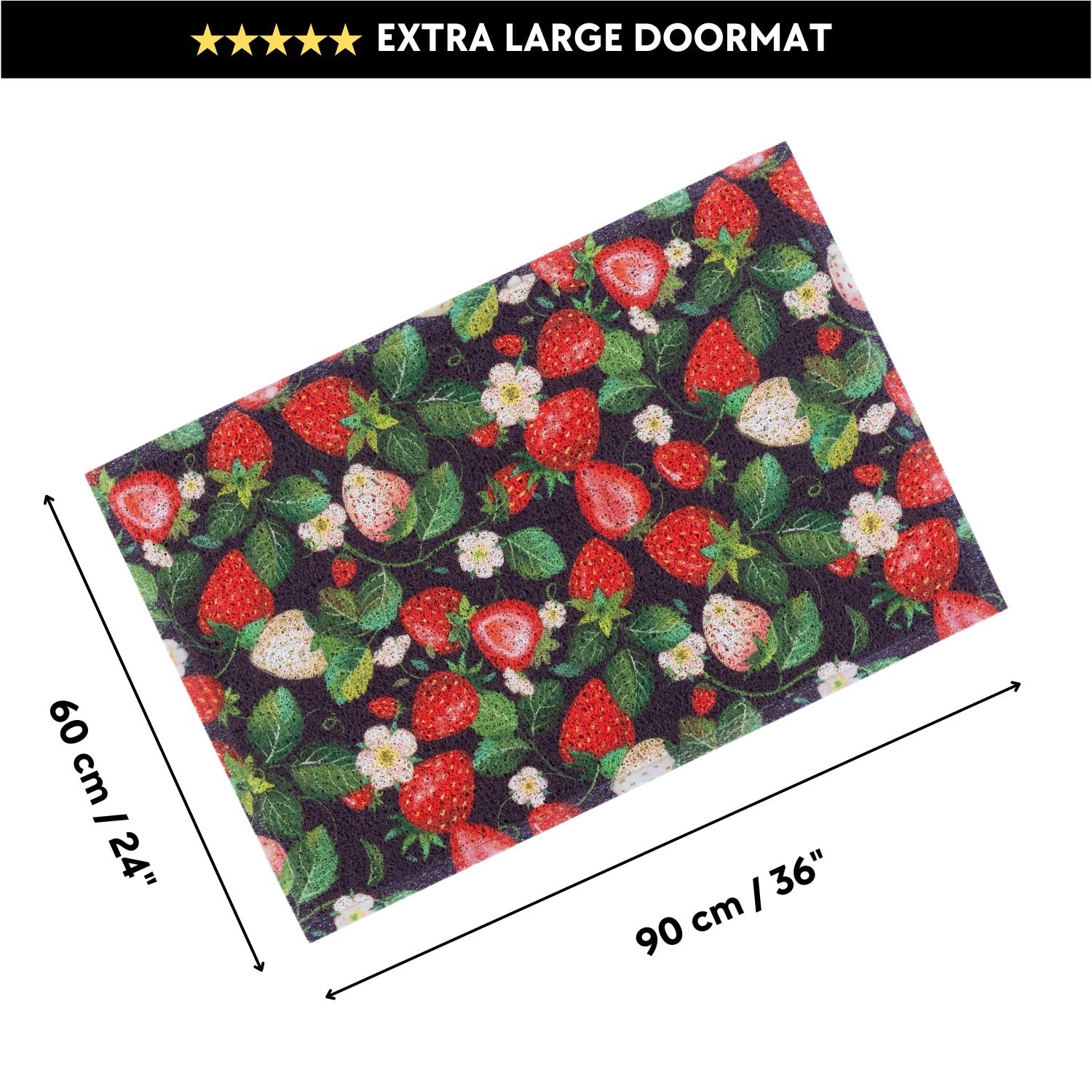 マトマトマット Matologie Very Berry Easy Clean Indoor-Outdoor Door Mat