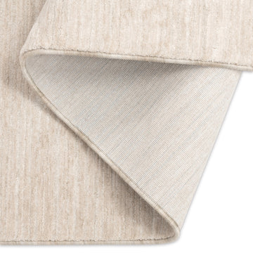 Warm Beige Linear Texture Premium Soft Rug