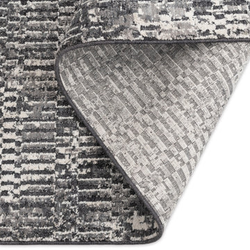 Charcoal Ivory Shadowed Premium Soft Rug
