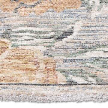 Tapis gris beige de qualité supérieure d'inspiration vintage Farahan