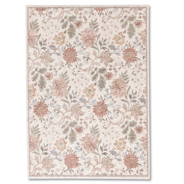 Tapis gris beige de qualité supérieure d'inspiration vintage Farahan