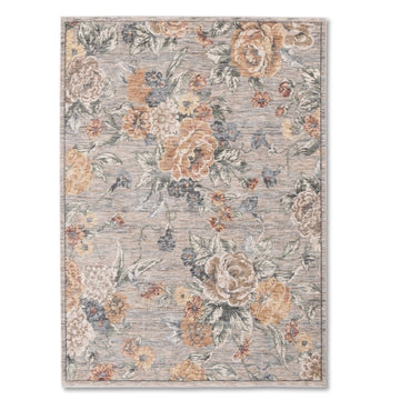 Tapis gris beige de qualité supérieure d'inspiration vintage Farahan
