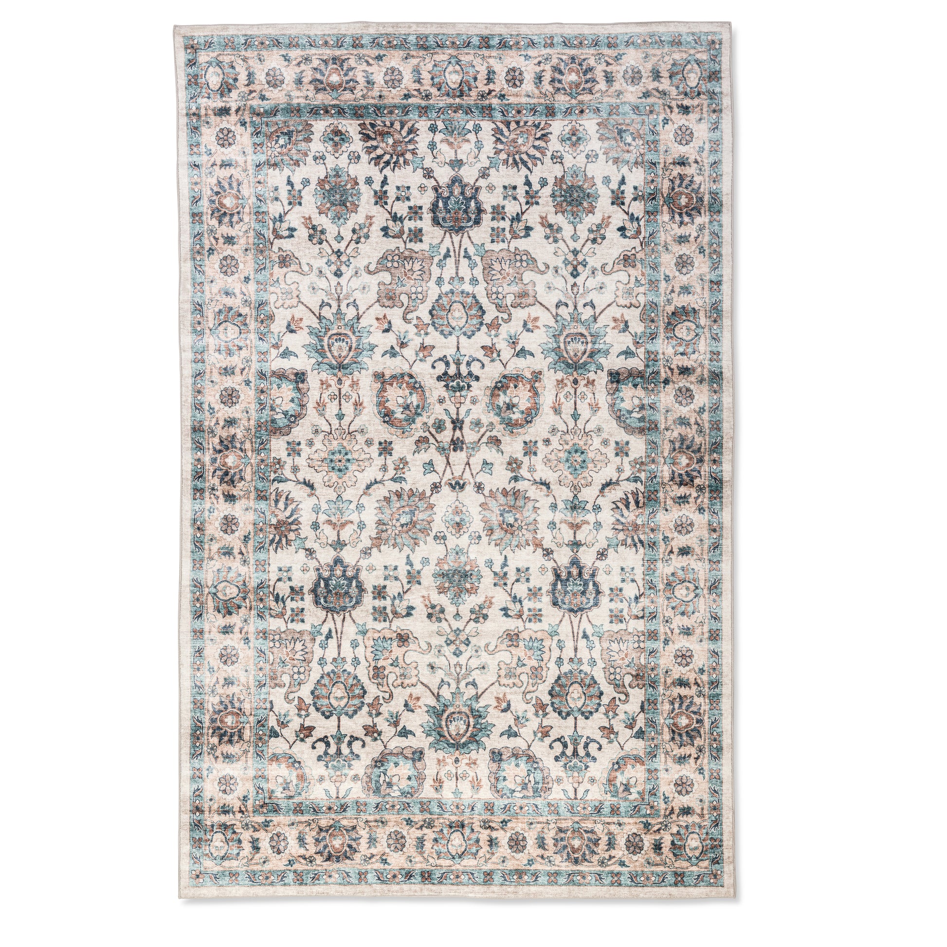 Timeless Antique Ultra-Soft Multicolor Washable Rug