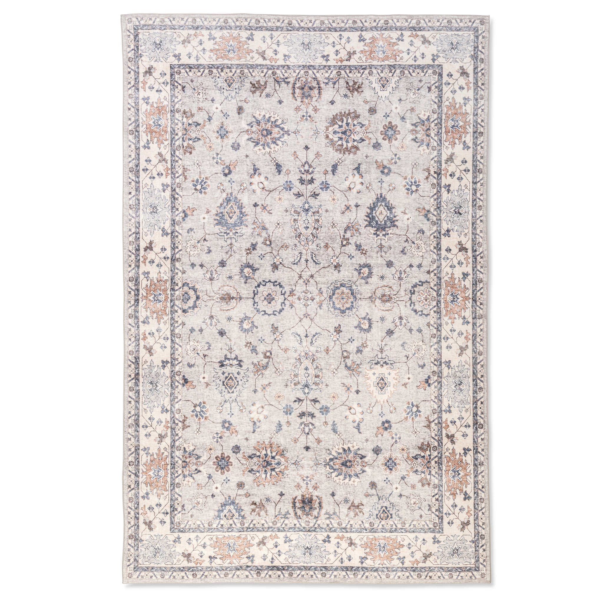 Weathered Persian Ultra-Soft Multicolor Washable Rug