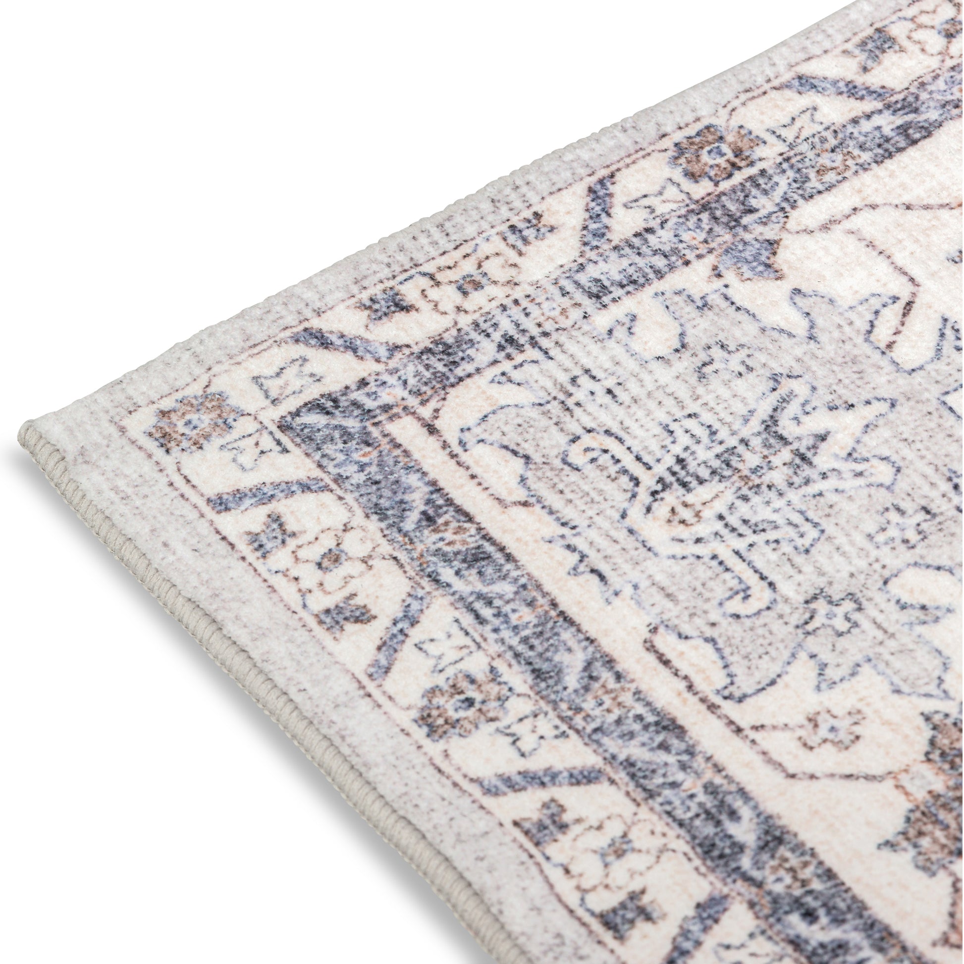 Weathered Persian Ultra-Soft Multicolor Washable Rug