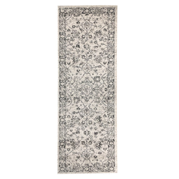 Natural Hazel Ornate Runner Rug