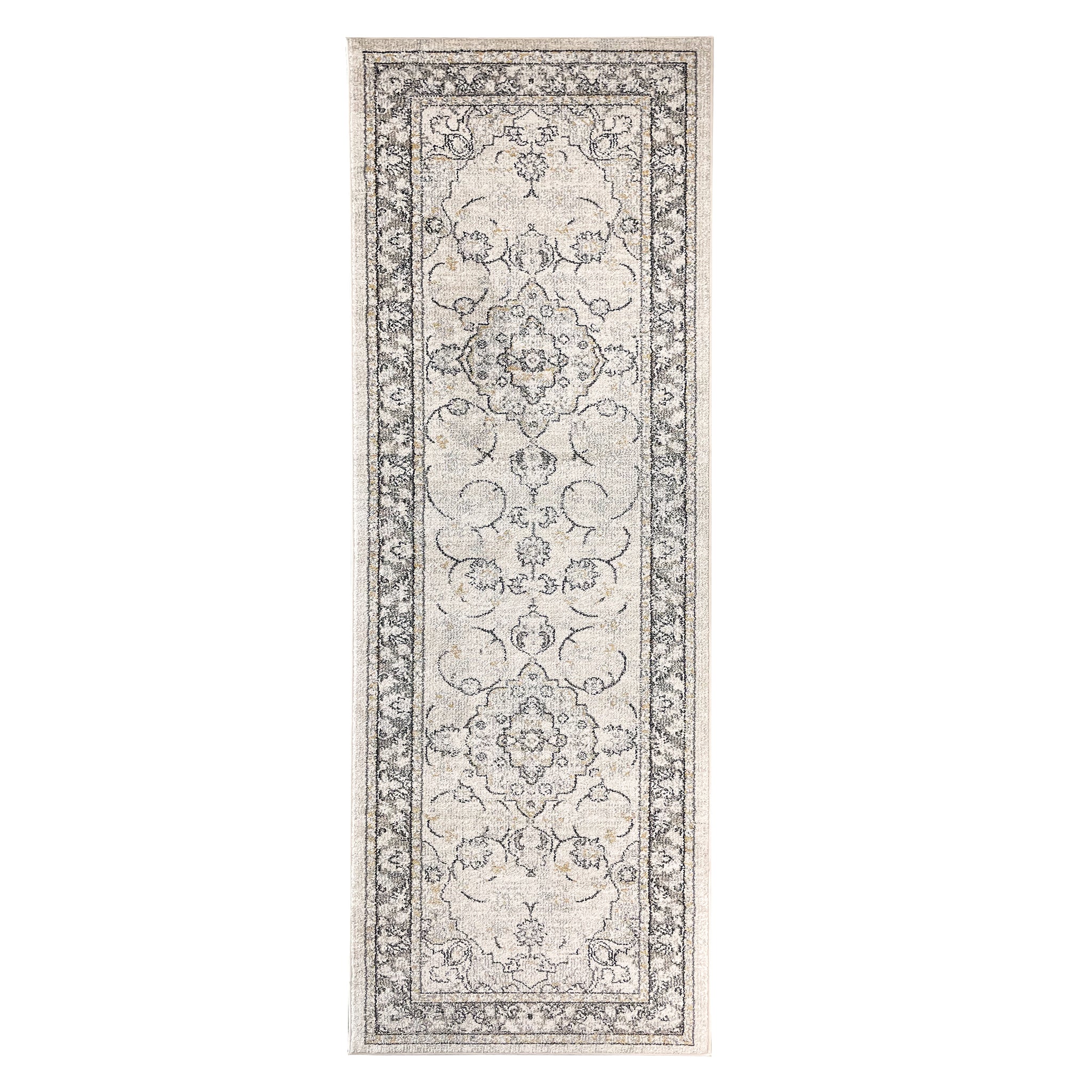 Marigold Floral Distressed Runner Rug