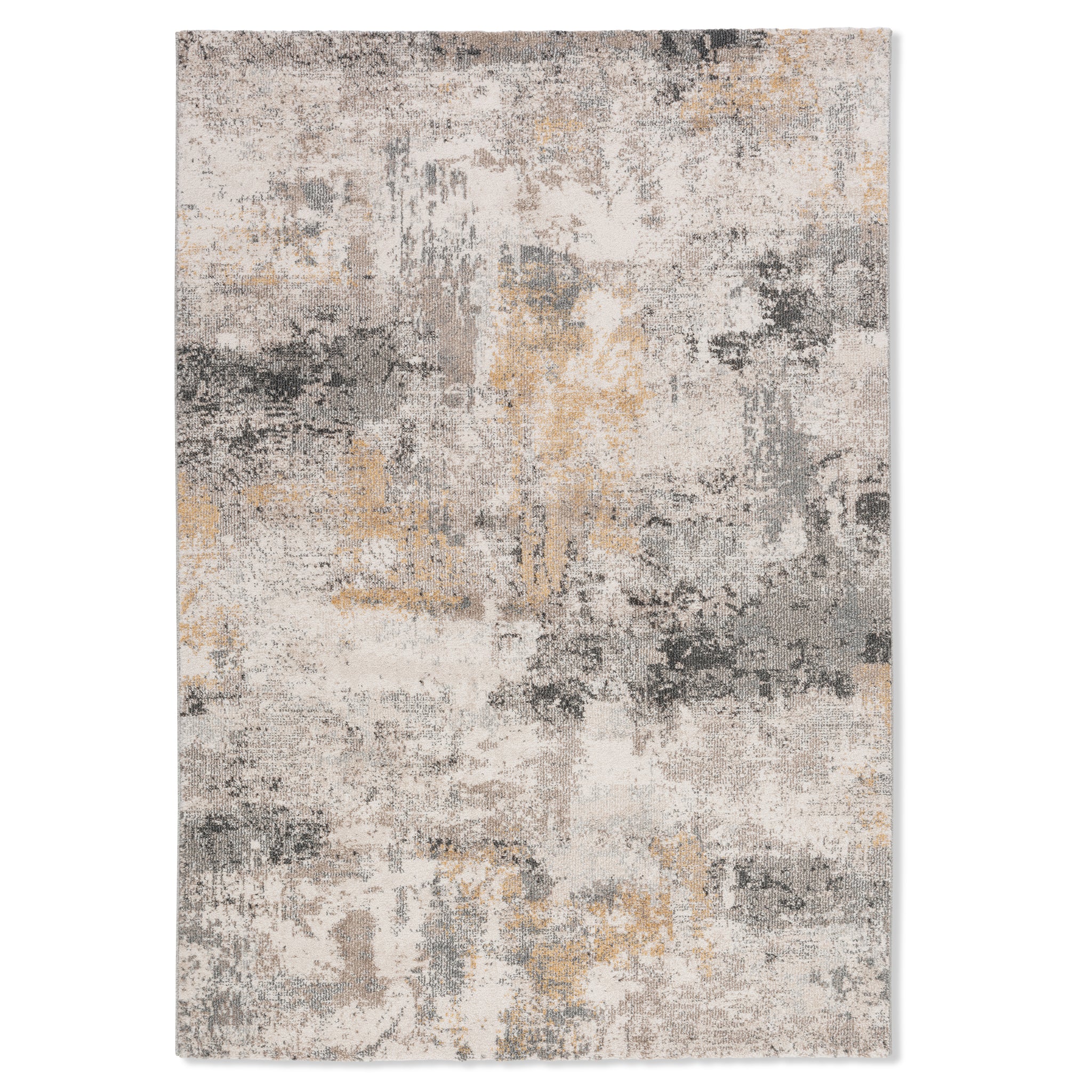 Tapis gris beige de qualité supérieure d'inspiration vintage Farahan