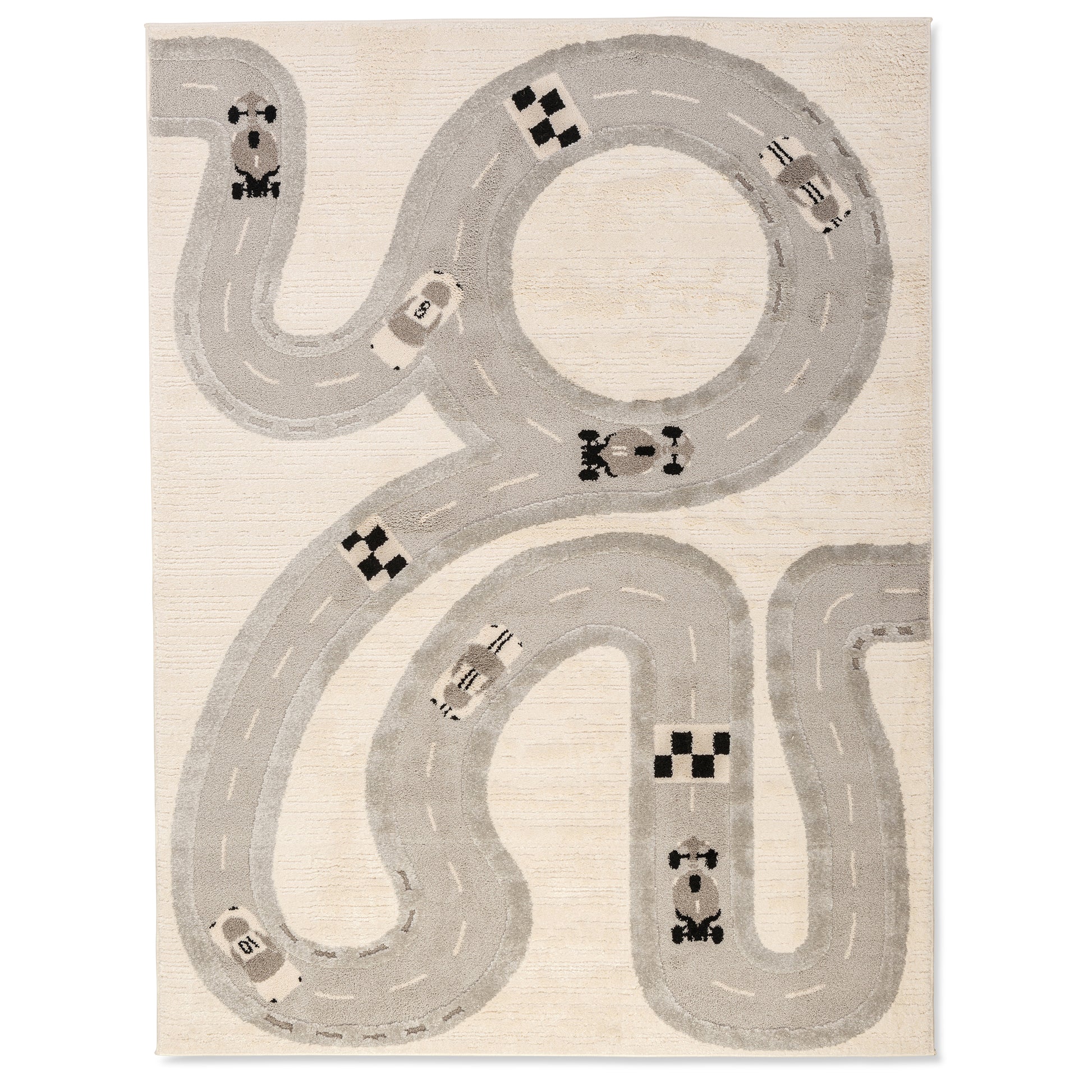 Top Image of Cute Cars Pastel Kids Rug