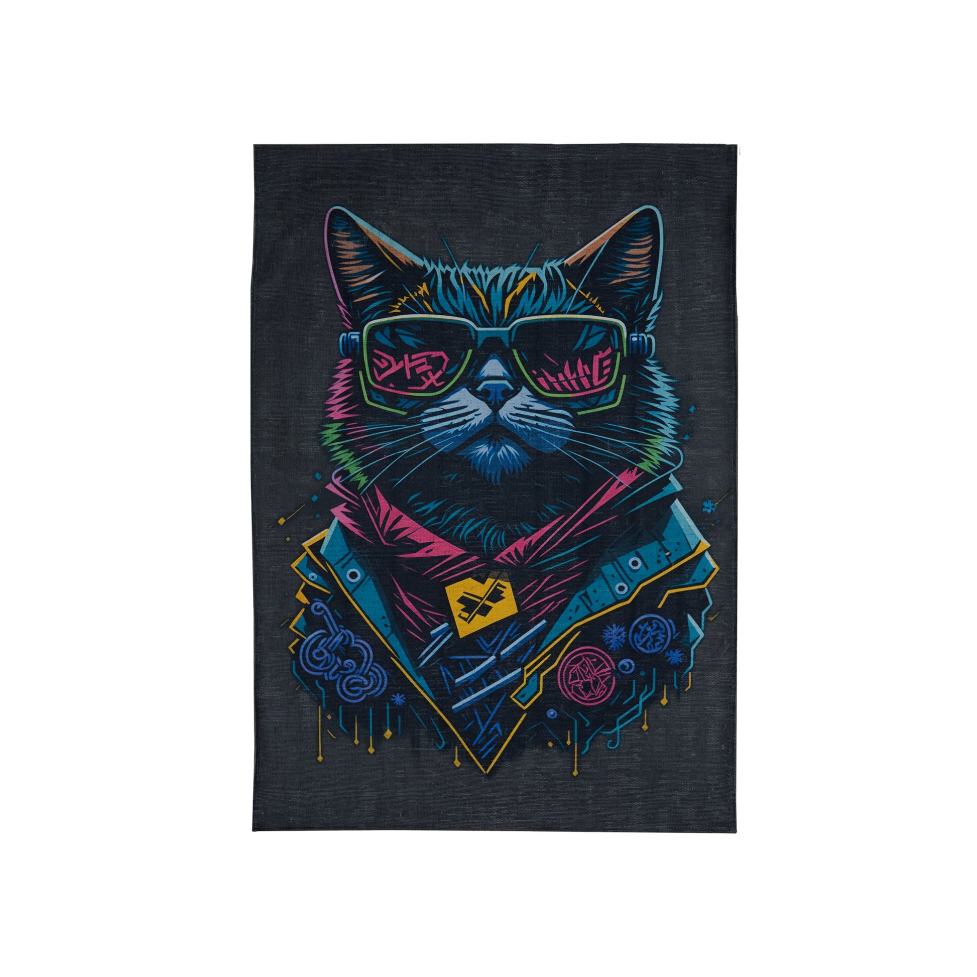 Cool Cat Gaming Arcade Machine Washable Indoor Area Rug