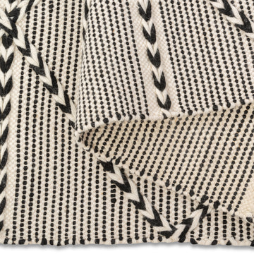 Ezra Diamond Weave Handwoven Wool Rug