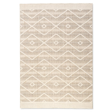 Geometric Zigzag Recycled Cotton Rug