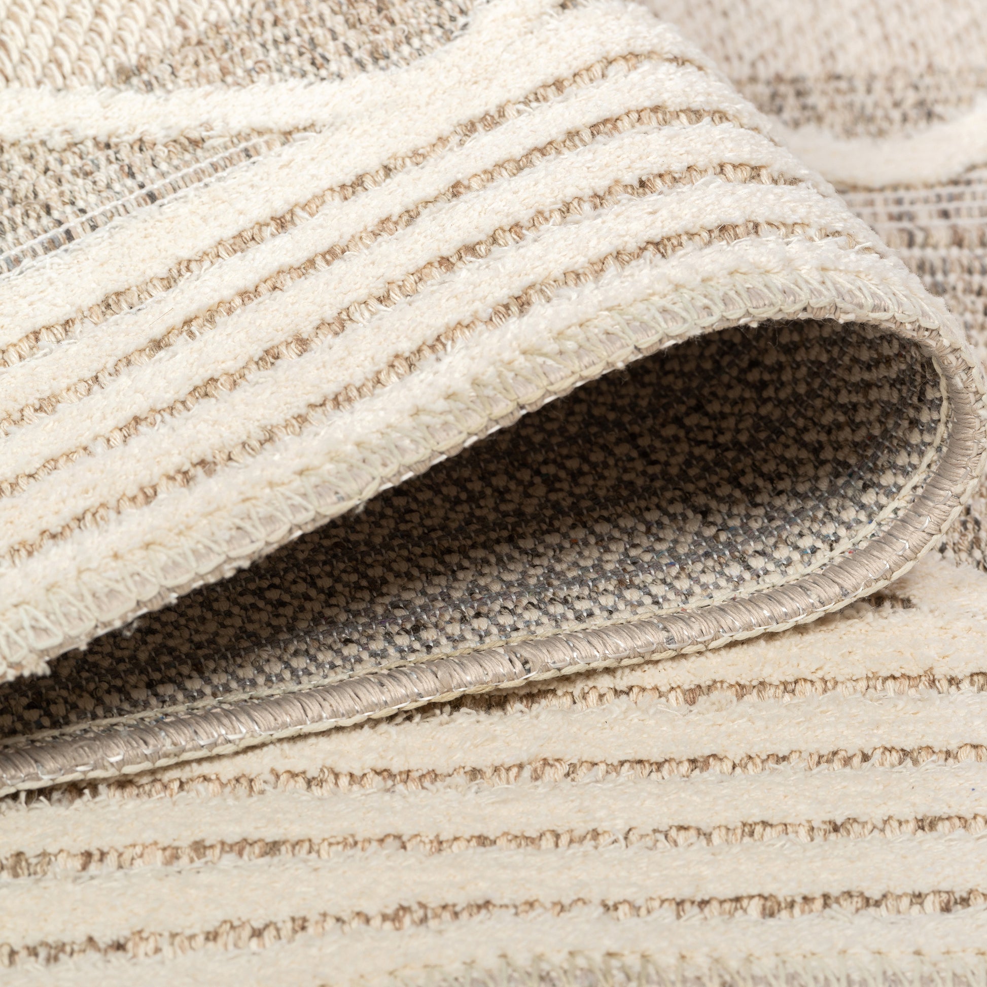 Erbanica Eco-friendly Geometric ZigZag Recycled Cotton Rug for Living Room, Bedroom, Home Office | Non Slip, Soft-Textured, Sustainable Area Rug