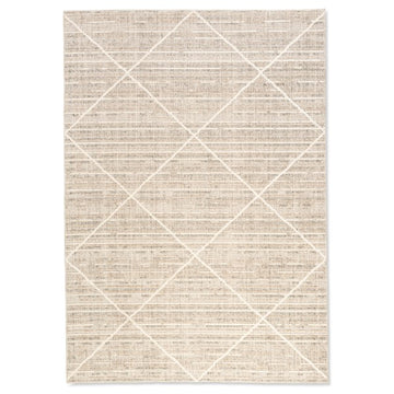 Minimal Diamond Recycled Cotton Rug