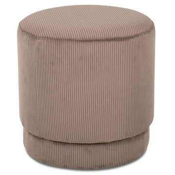 Lume Clay Retro Round Corduroy Pouf