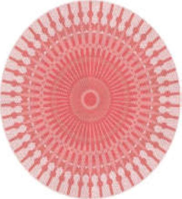 Fiesta Round Red Indoor/Outdoor Plastic Rug