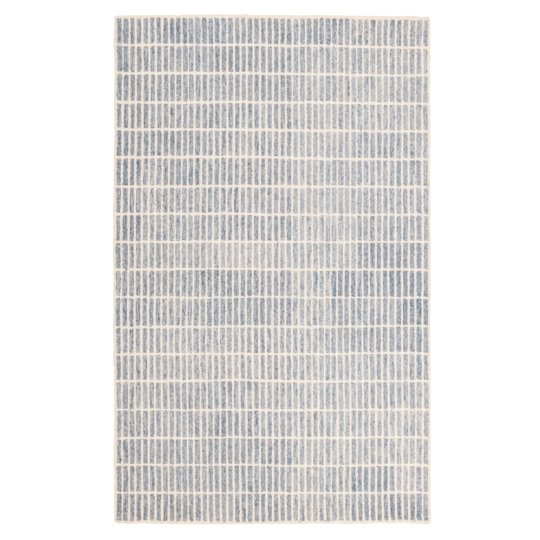 Ocean Mist Blue Linear Indoor Rug
