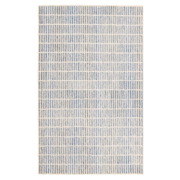 Ocean Mist Blue Linear Indoor Rug