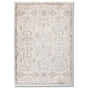 Luxe Vintage Ivory Distressed Rug