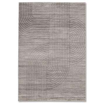 Modern Geometric Nomad Taupe Rug