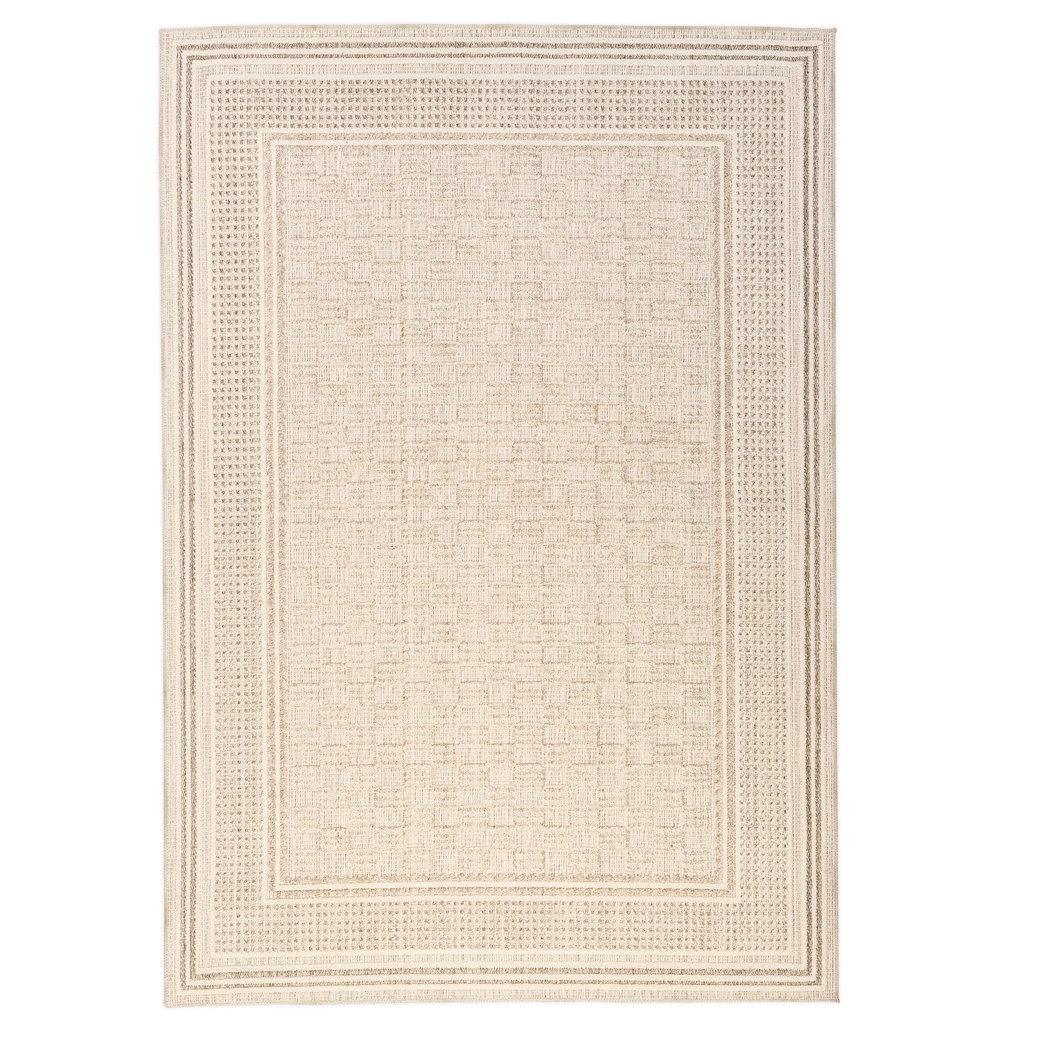 Symmetry Solid Recycled Cotton Rug