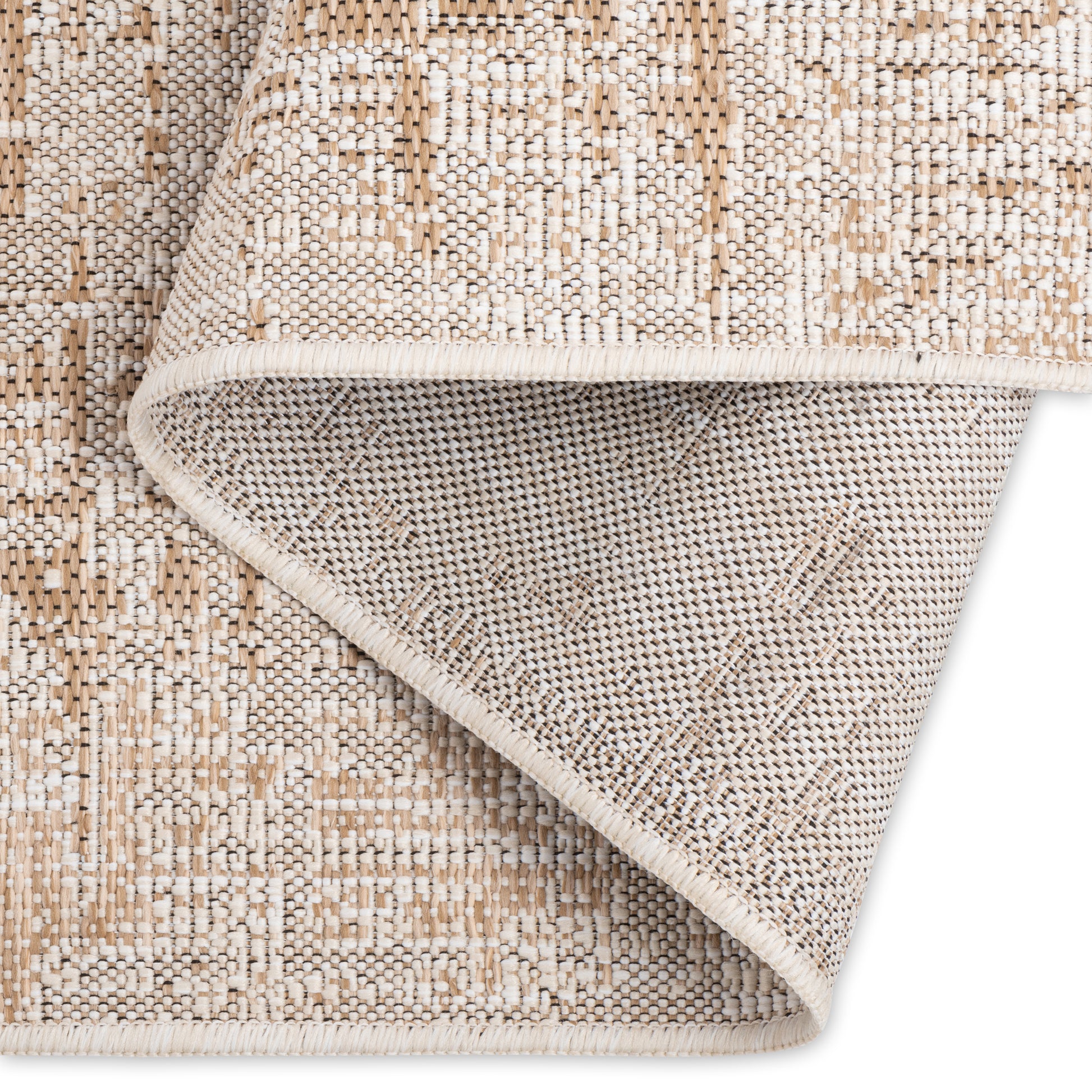 Sahara Abstract Ivory & Beige Indoor/Outdoor Rug - Erbanica