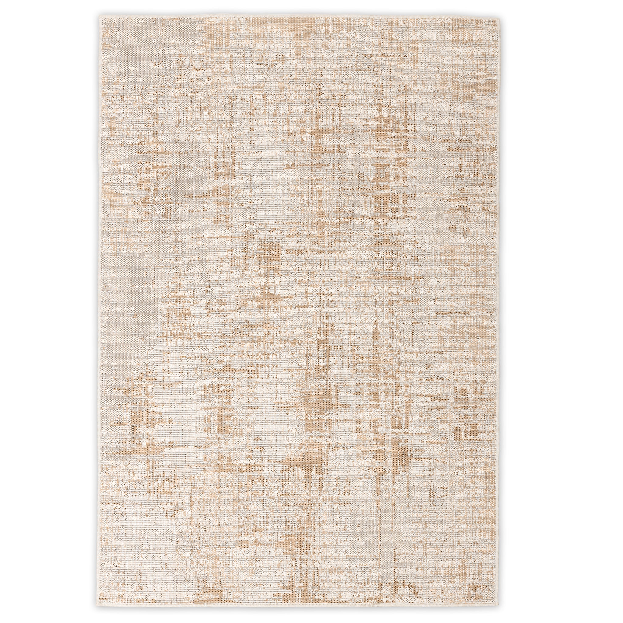 Sahara Abstract Ivory & Beige Indoor/Outdoor Rug