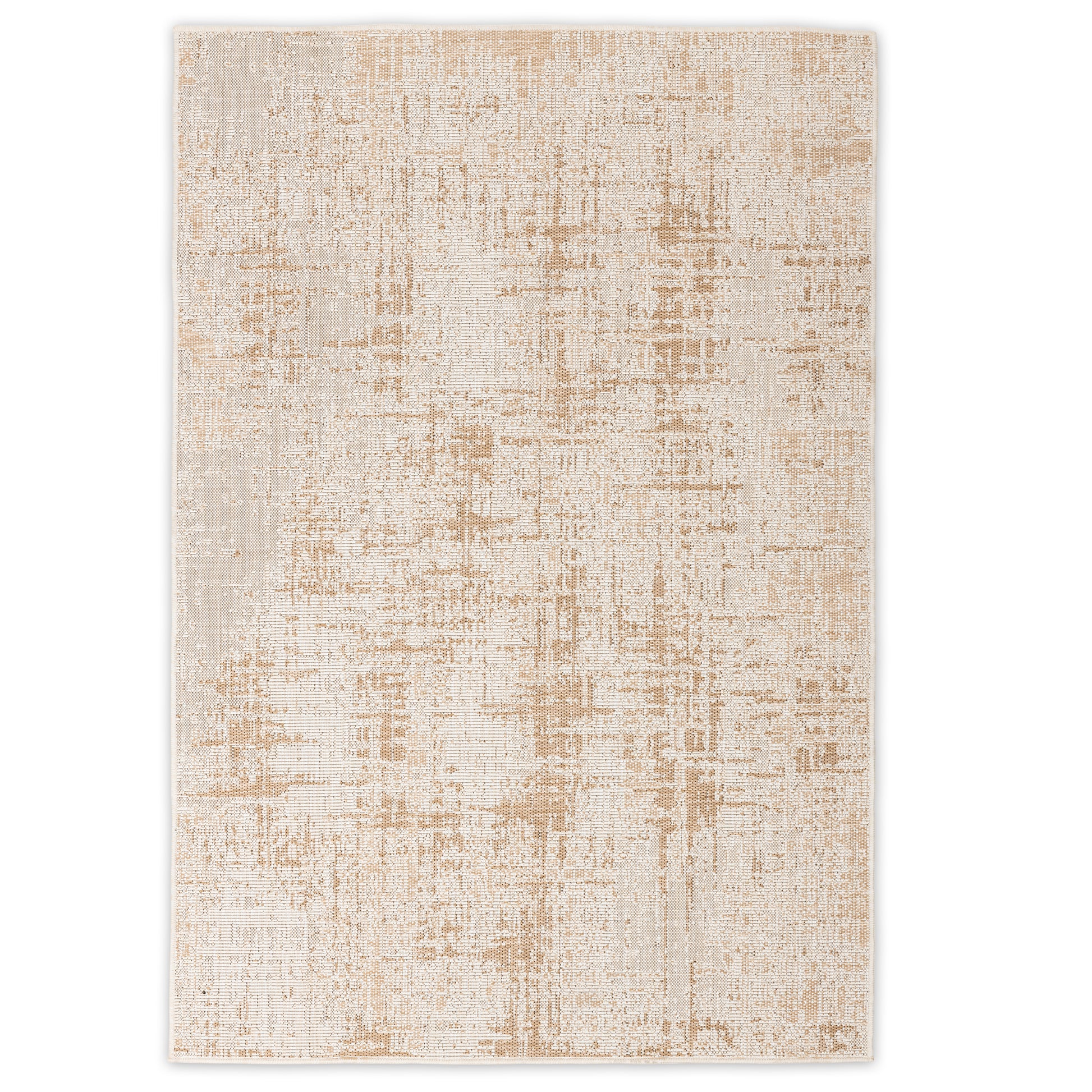 Sahara Abstract Ivory & Beige Indoor/Outdoor Rug - Erbanica