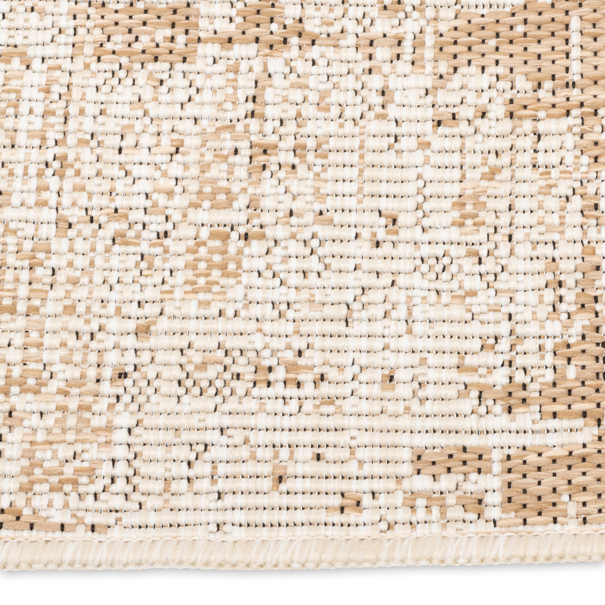 Sahara Abstract Ivory & Beige Indoor/Outdoor Rug - Erbanica