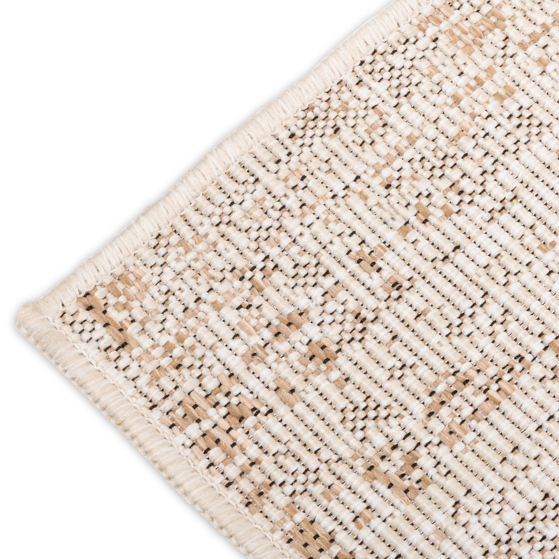 Sahara Abstract Ivory & Beige Indoor/Outdoor Rug - Erbanica