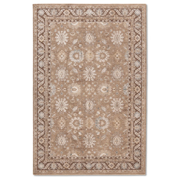 Sandstone Brown Persian Floral Indoor Rug