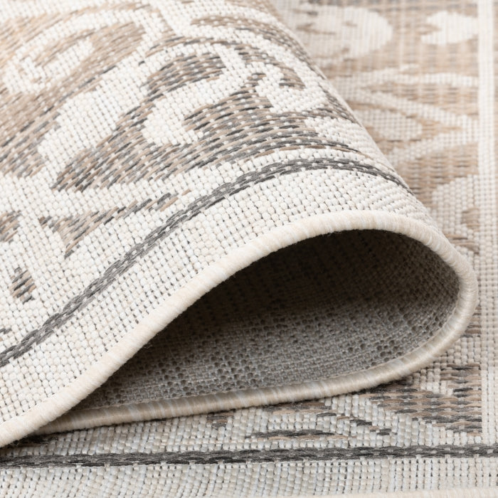 Vintage Haven Beige Ornamental Outdoor Rug - Erbanica