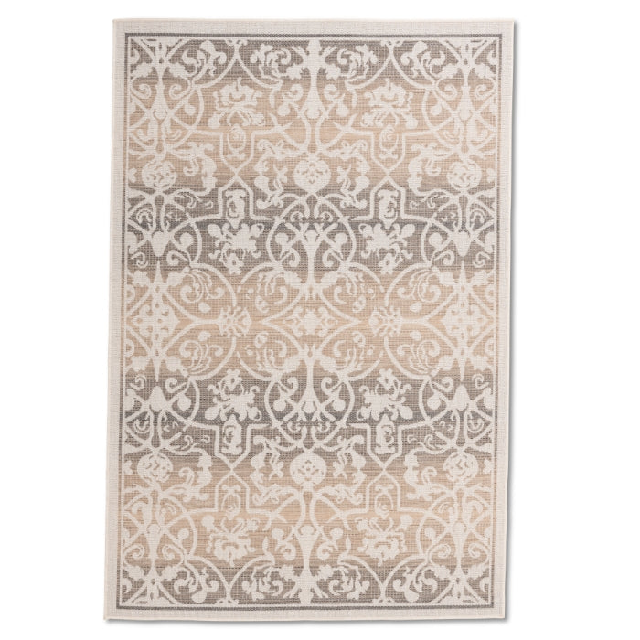 Vintage Haven Beige Ornamental Outdoor Rug - Erbanica