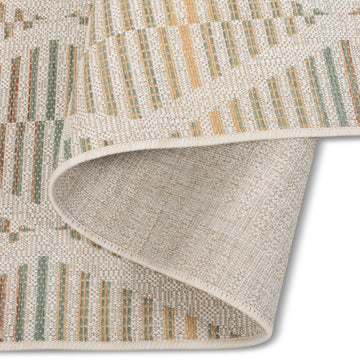 Summer Meadow Beige Diamond Outdoor Rug - Erbanica