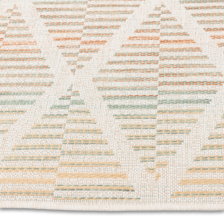 Summer Meadow Beige Diamond Outdoor Rug - Erbanica