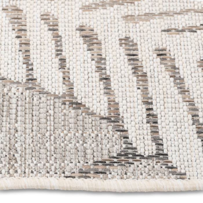 Palm Leaf Beige Outdoor Rug - Erbanica