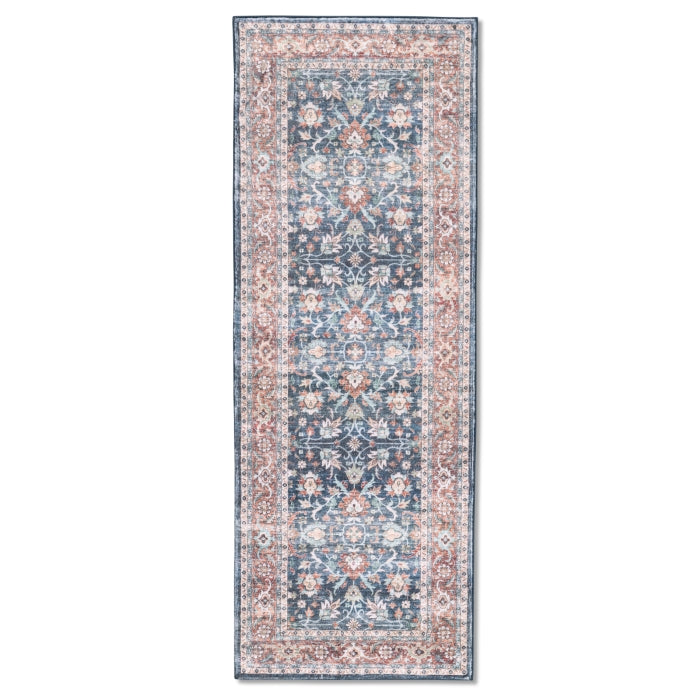 Boho Ultra Soft Plush Deep Blue Runner Rug