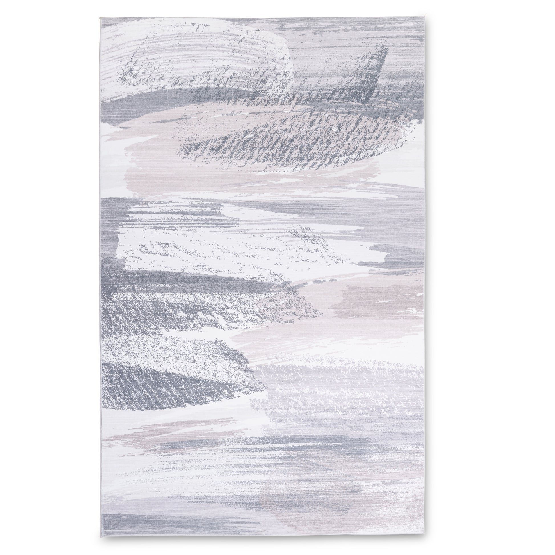 Ultra Soft Touch Durable Abstract Grey Indoor Area Rug Carpet for Living Room, Bedroom, Kids Room