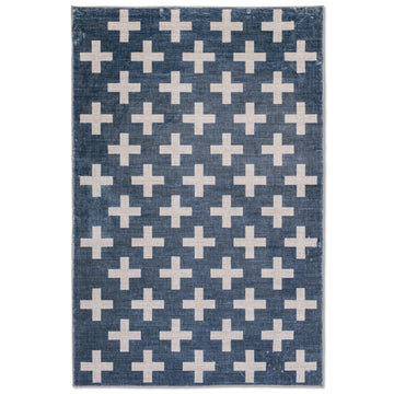 Playful Ultra Soft Kids Rug - Geometric Cross