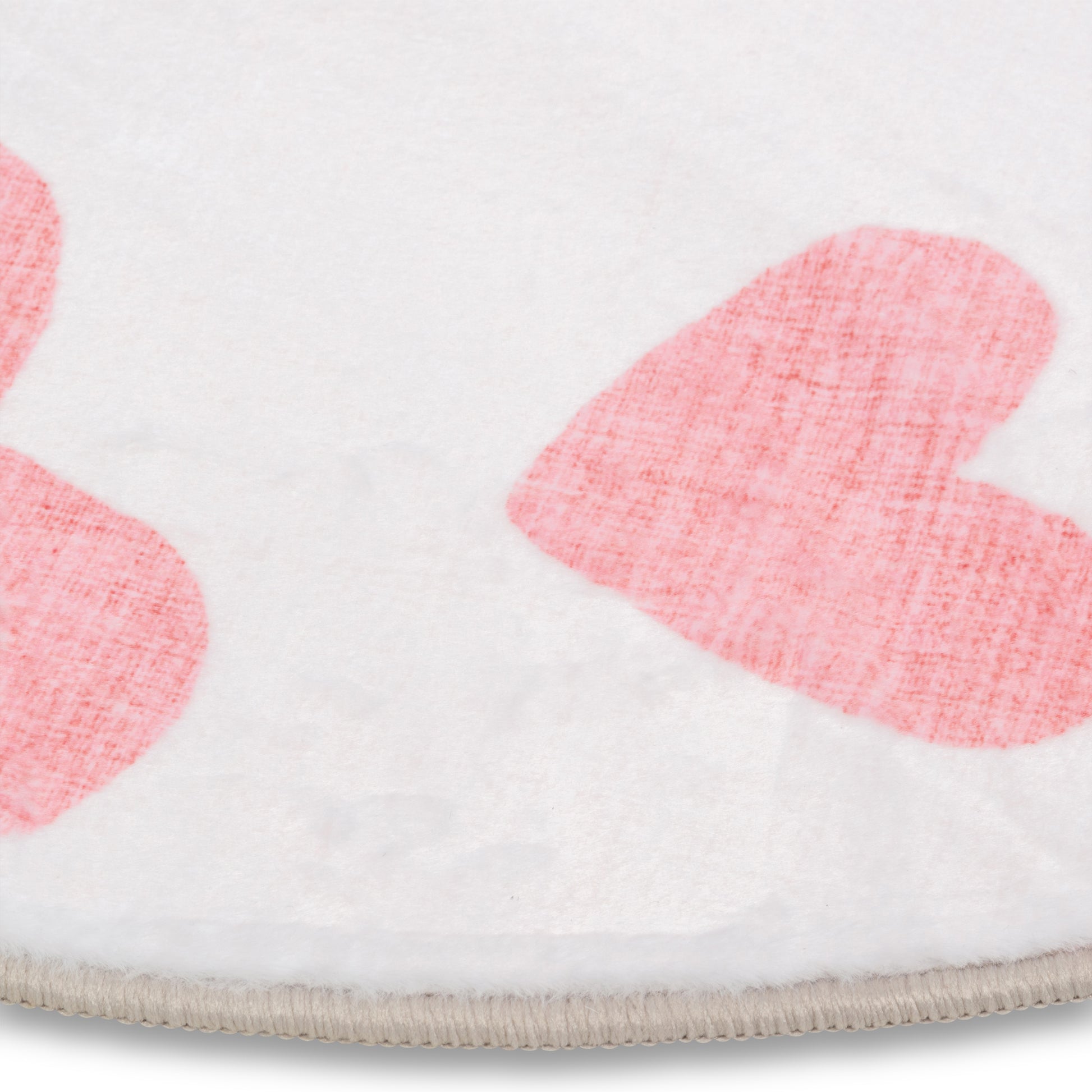 Erbanica Kids 4' x 4' Ft. Playful Ultra Soft Kids Rug with Pretty Love Hearts for Playroom, Nursery, Children Bedroom, Living Room