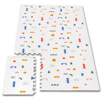 Kids Puzzle Play Mat - Bright Cheerful Shapes