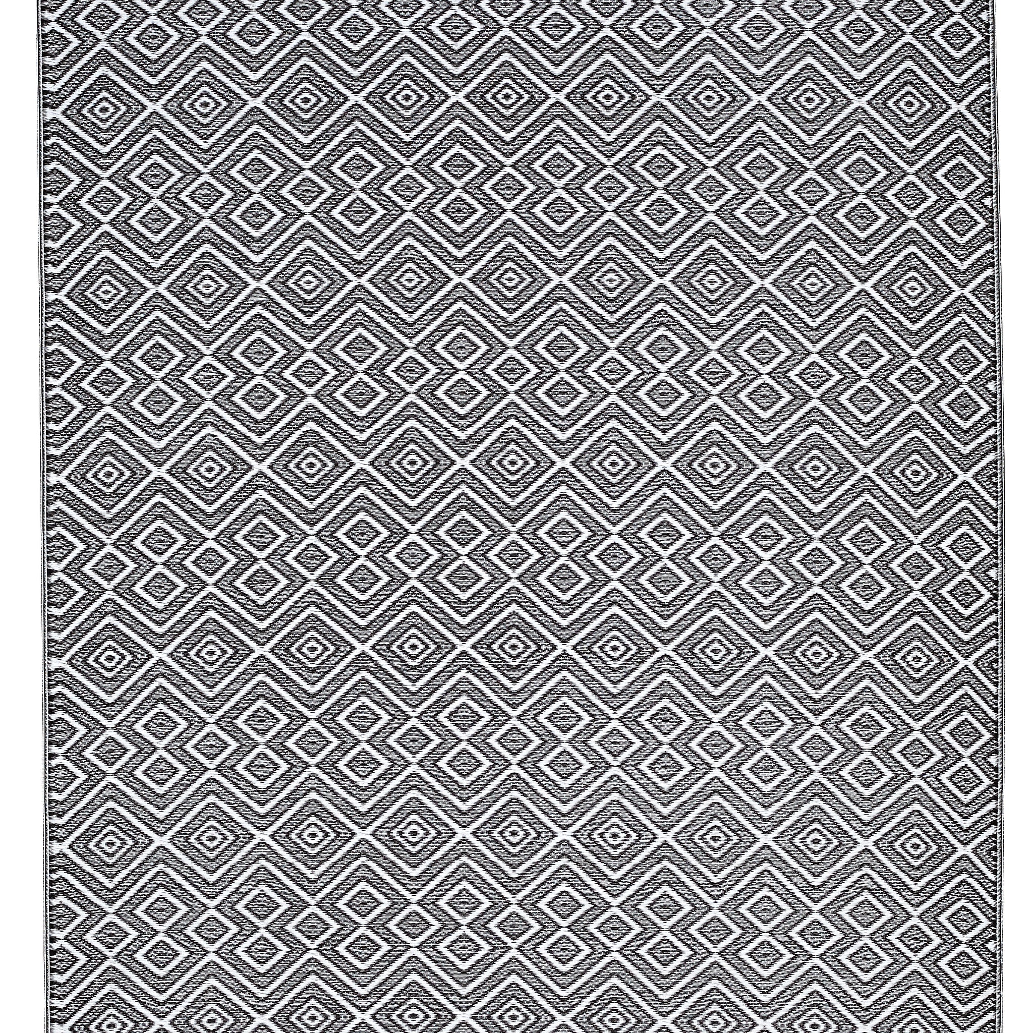 Indoor/Outdoor Black White Reversible Rug Outdoor Area Rug, Outdoor carpet, outdoor mat, picnic mat